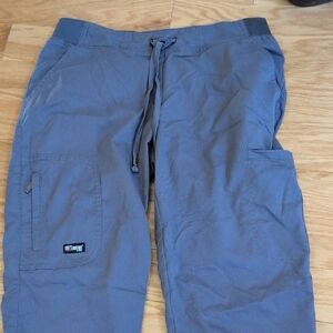 Men's Drawstring Utility Pants in Slate Blue